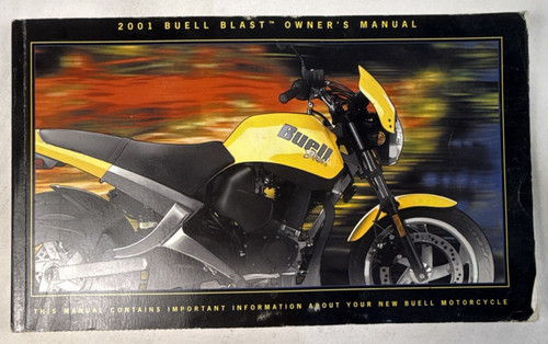 2001 buell blast owners manual - owners,